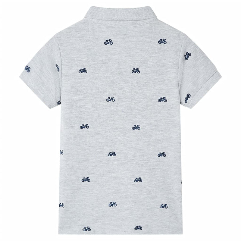 Load image into Gallery viewer, Vidaxl kinderpoloshirt 92 gemêleerd grijs