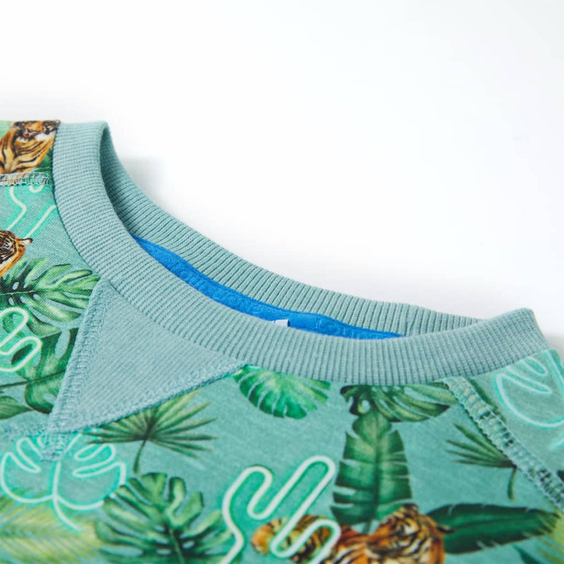 Load image into Gallery viewer, VidaXL Kindertrui 128 gemêleerd lichtgroen