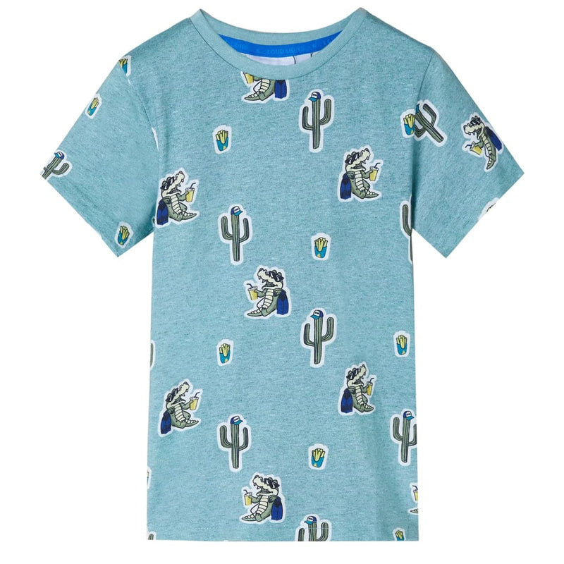 Load image into Gallery viewer, VidaXL Kindershirt 140 gemêleerd lichtgroen