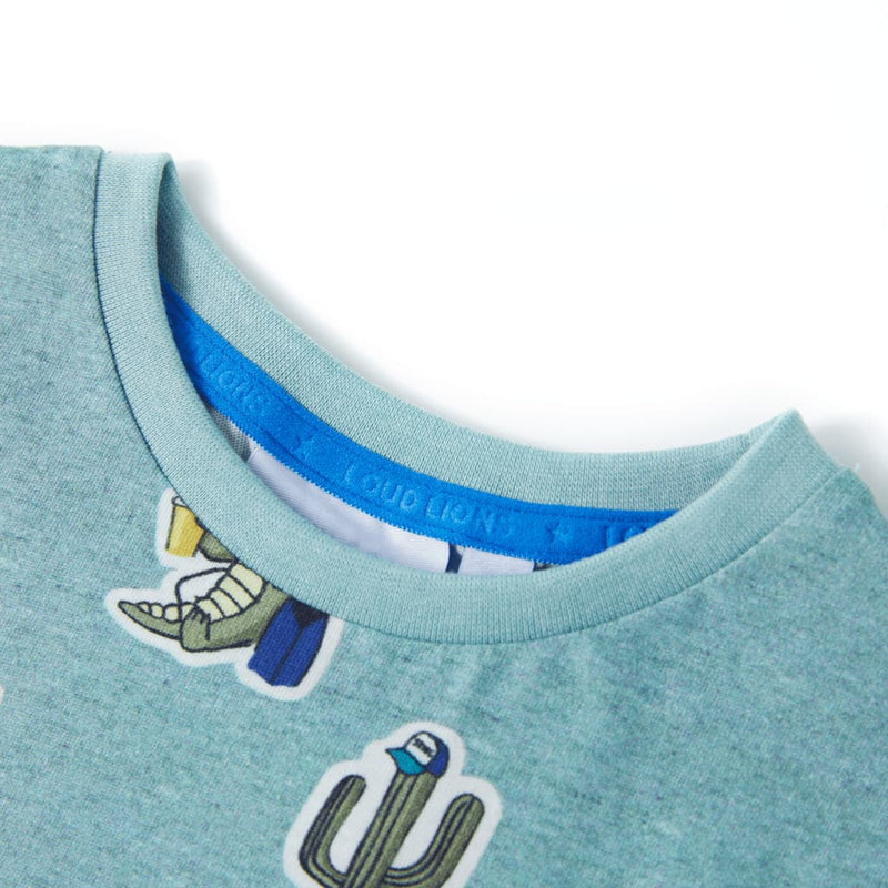Load image into Gallery viewer, VidaXL Kindershirt 140 gemêleerd lichtgroen