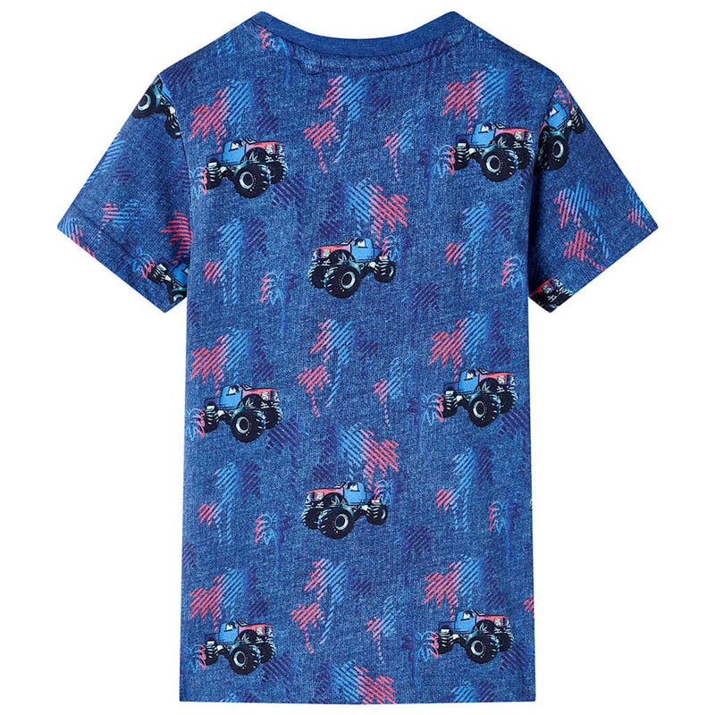 Load image into Gallery viewer, Vidaxl kindershirt 104 gemêleerd donkerblauw