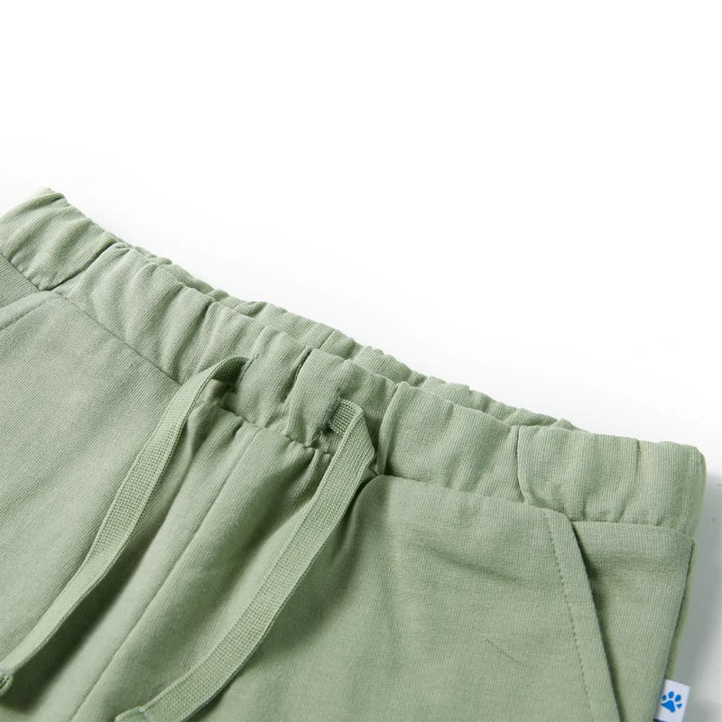 Load image into Gallery viewer, VidaXL Kindershorts met trekkoord 116 lichtkaki
