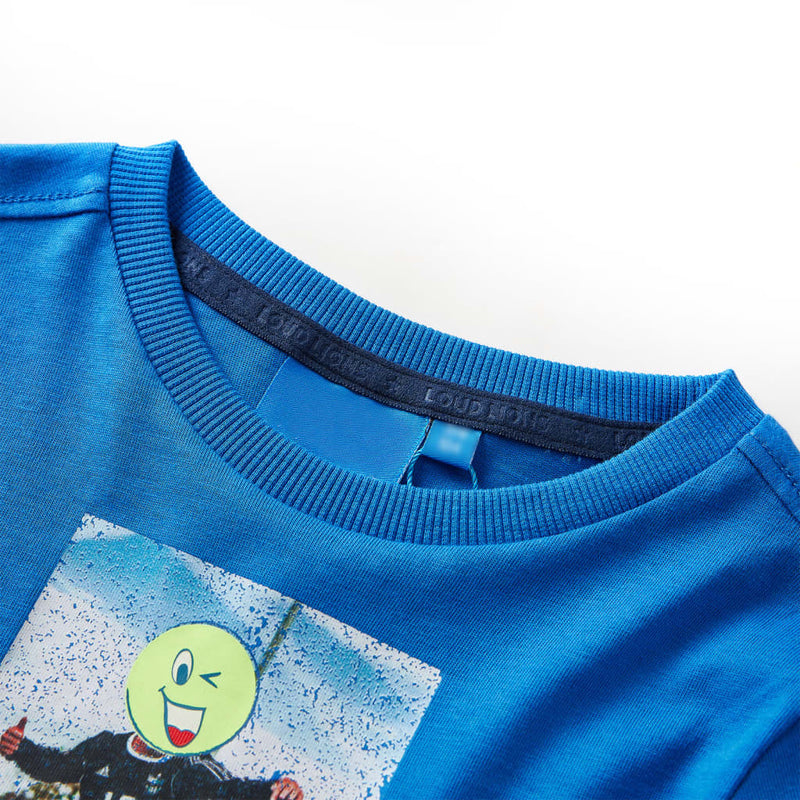Load image into Gallery viewer, VidaXL Kindershirt met lange mouwen 116 kobaltblauw