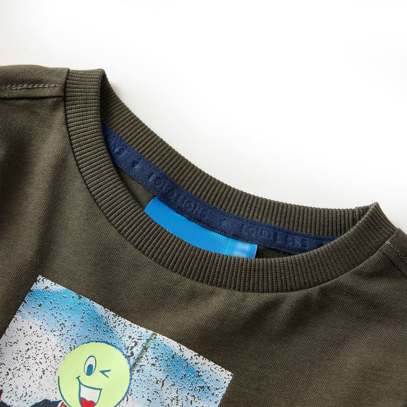 Load image into Gallery viewer, Vidaxl kindershirt met lange mouwen 140 kakikleurig