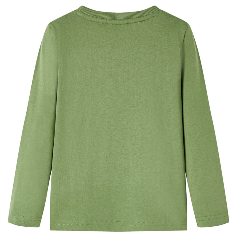 Load image into Gallery viewer, VidaXL Kindershirt met lange mouwen 128 lichtkakikleurig