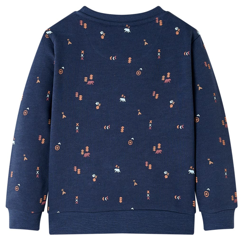 Load image into Gallery viewer, Vidaxl kindertrui 92 gemêleerd marineblauw