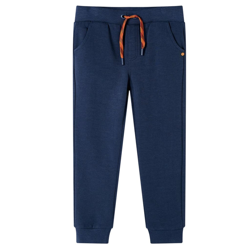 Load image into Gallery viewer, Vidaxl kinderjoggingbroek 92 gemêleerd marineblauw