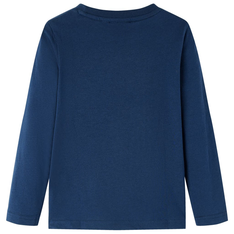 Load image into Gallery viewer, Vidaxl kindershirt met lange mouwen 104 marineblauw