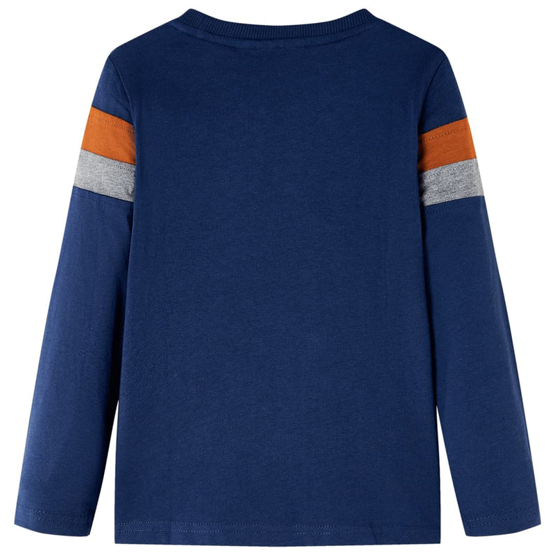 Load image into Gallery viewer, Vidaxl kindershirt met lange mouwen 116 marineblauw