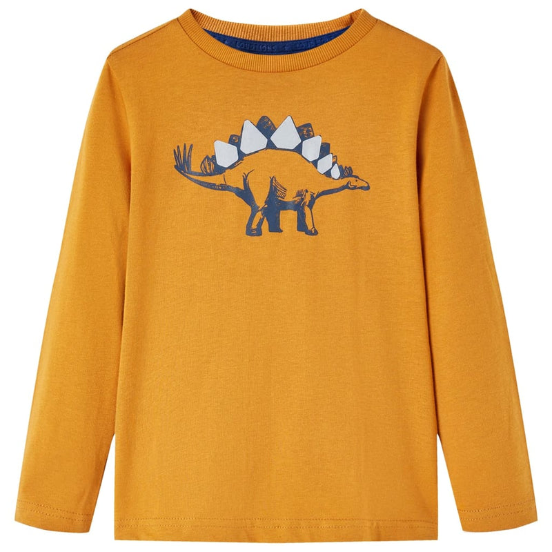 Load image into Gallery viewer, VidaXL Kindershirt met lange mouwen 104 donkerokerkleurig