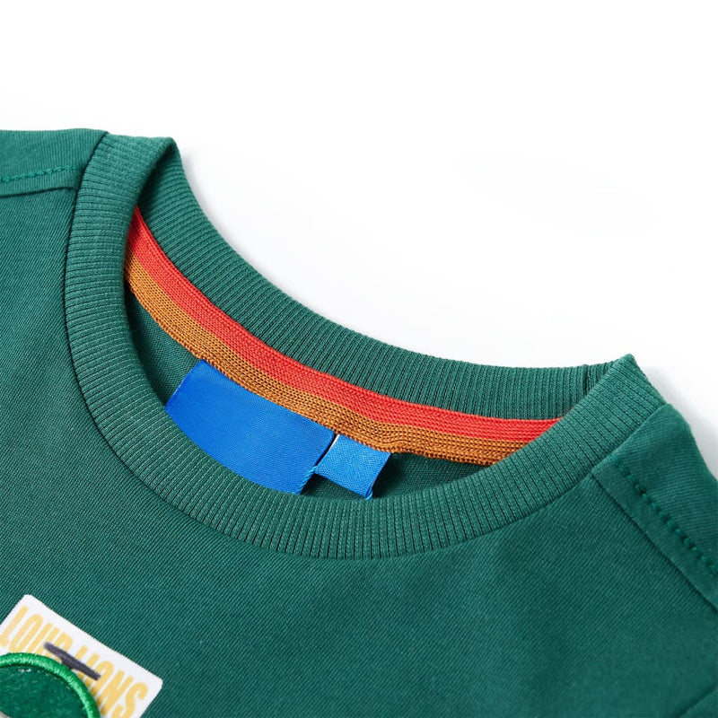 Load image into Gallery viewer, Vidaxl kindershirt met lange mouwen 128 groen