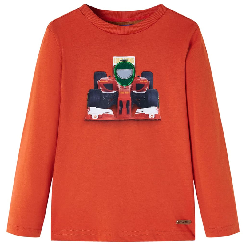 Load image into Gallery viewer, VidaXL Kindershirt met lange mouwen 128 oranje