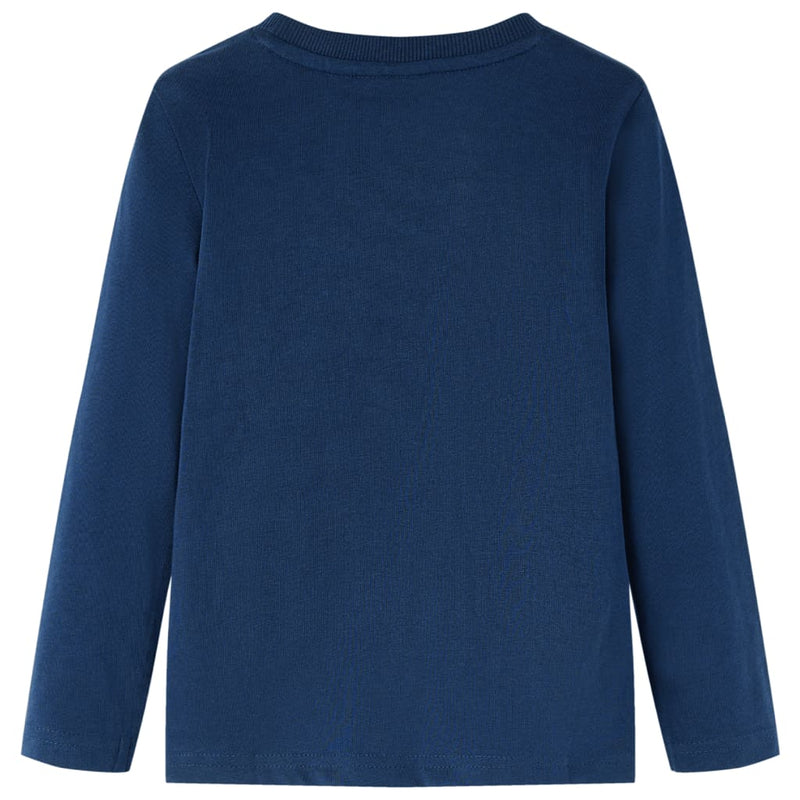 Load image into Gallery viewer, Vidaxl kindershirt met lange mouwen 104 marineblauw