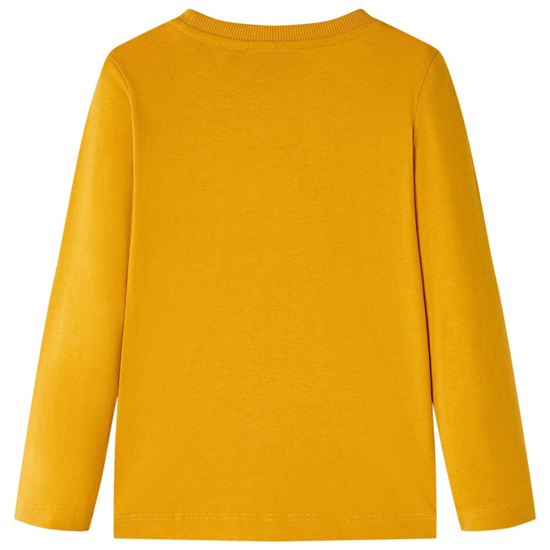 Load image into Gallery viewer, Vidaxl kindershirt met lange mouwen 104 okerkleurig