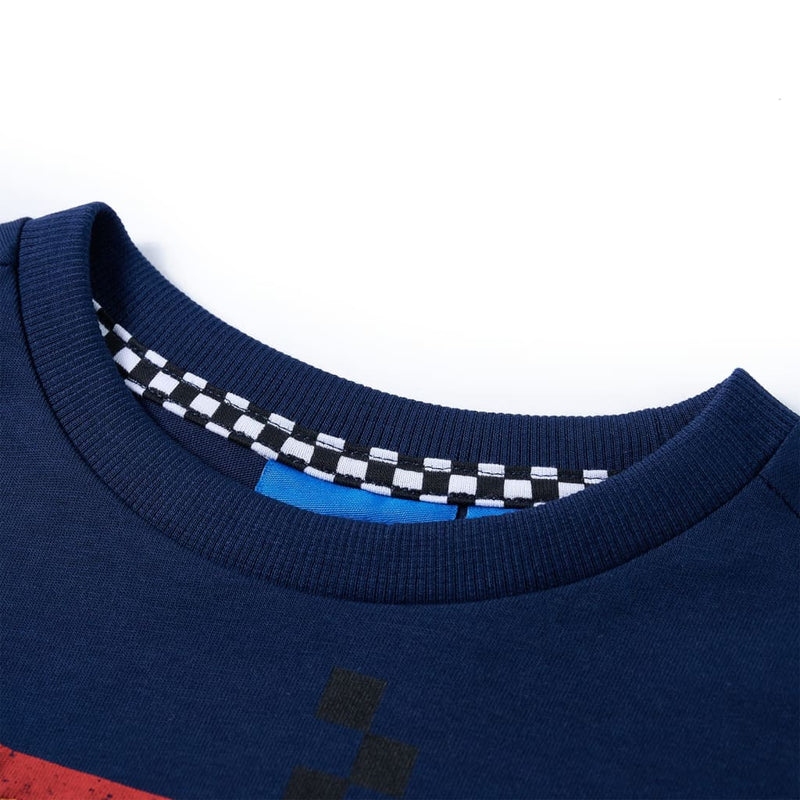 Load image into Gallery viewer, Vidaxl kindershirt met lange mouwen 128 marineblauw