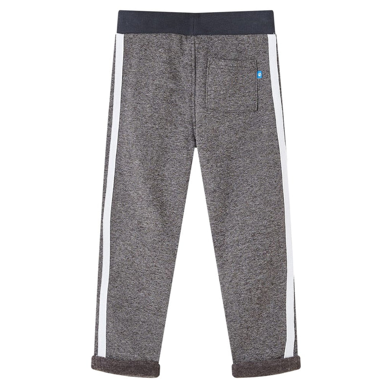 Load image into Gallery viewer, VidaXL Kinderjoggingbroek 128 gemêleerd donkergrijs