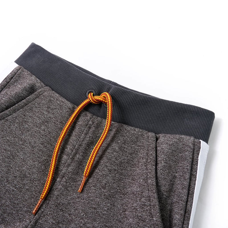 Load image into Gallery viewer, Vidaxl kinderjoggingbroek 140 gemêleerd donkergrijs