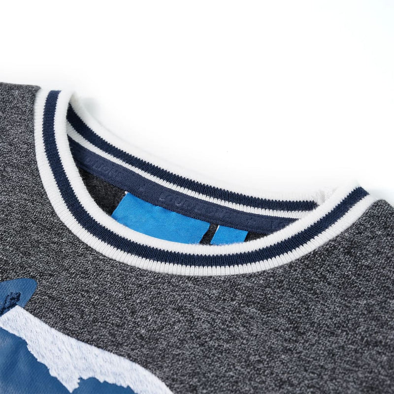 Load image into Gallery viewer, Vidaxl kindertrui 128 gemêleerd marineblauw