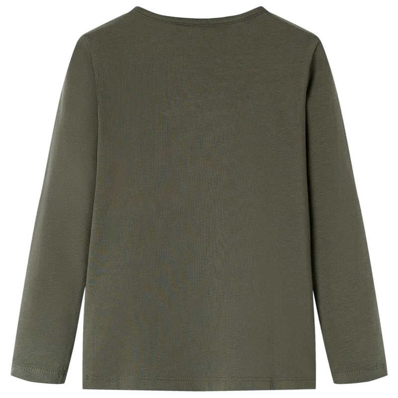 Load image into Gallery viewer, Vidaxl kindershirt met lange mouwen 104 kakikleurig