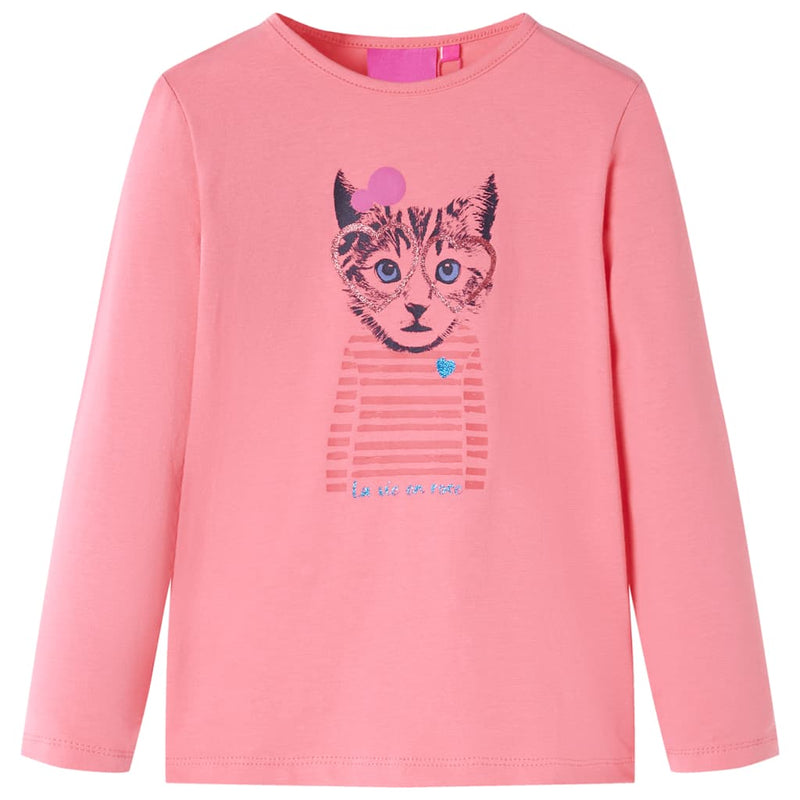 Load image into Gallery viewer, VidaXL Kindershirt met lange mouwen 116 roze