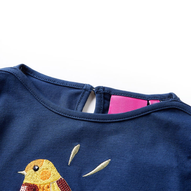 Load image into Gallery viewer, Vidaxl kindershirt met lange mouwen 104 marineblauw