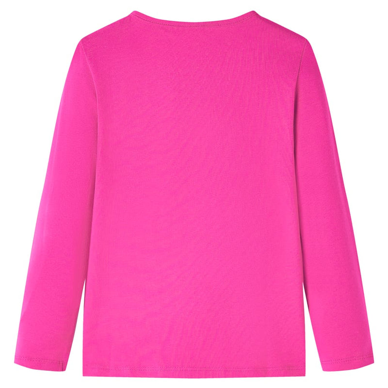 Load image into Gallery viewer, VidaXL Kindershirt met lange mouwen 140 donkerroze