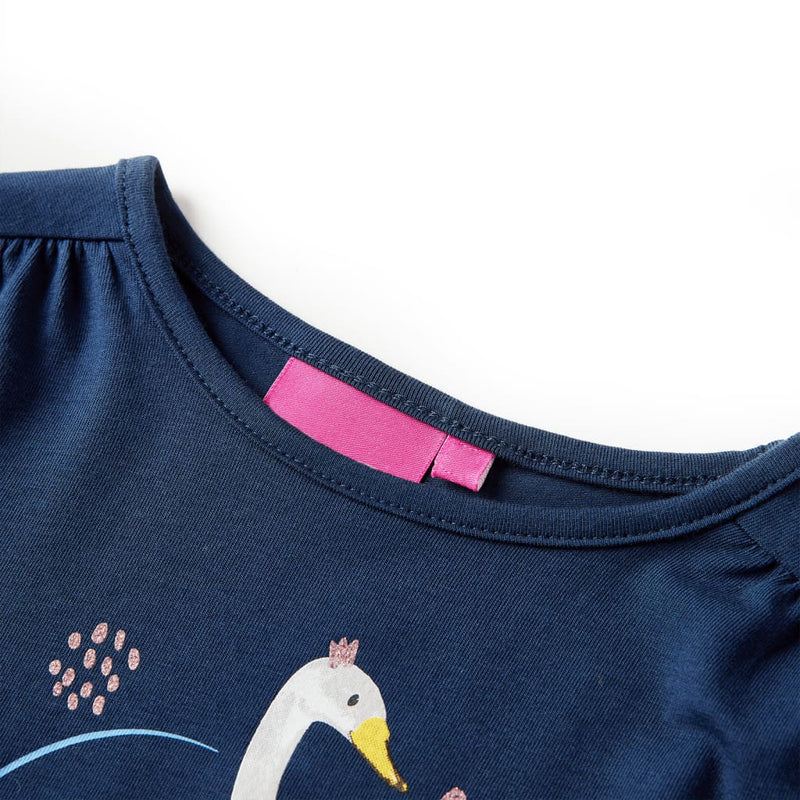 Load image into Gallery viewer, Vidaxl kindershirt met lange mouwen 116 marineblauw