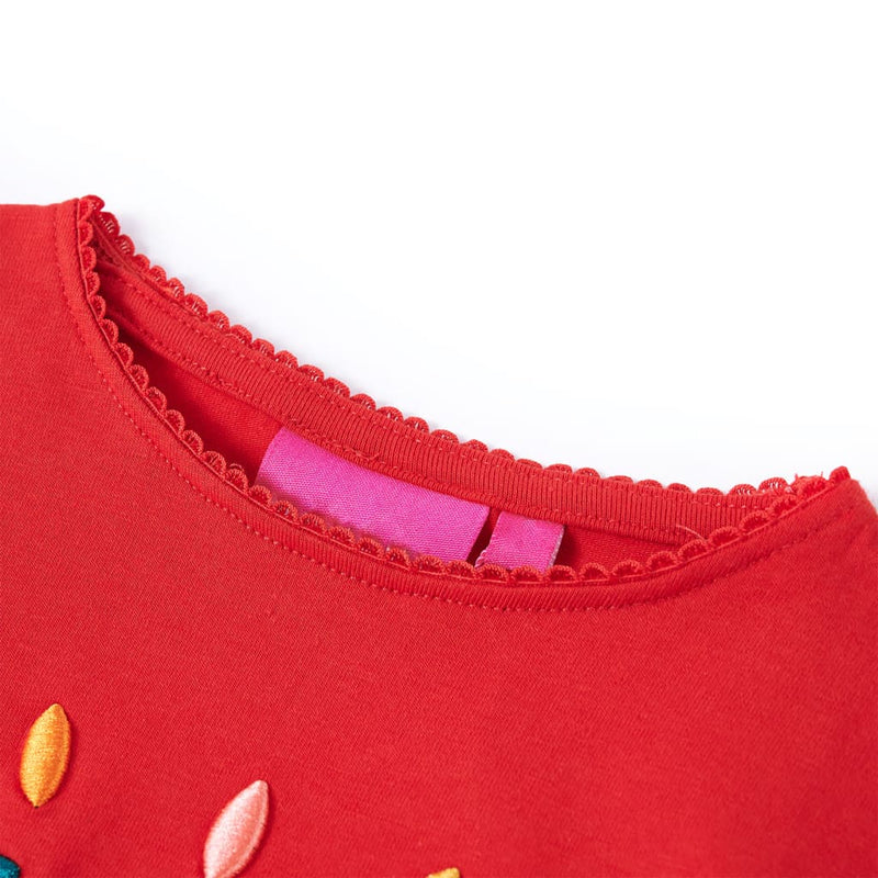 Load image into Gallery viewer, Vidaxl kindershirt met lange mouwen 92 rood