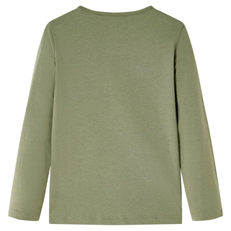 Load image into Gallery viewer, Vidaxl kindershirt met lange mouwen 104 kakikleurig