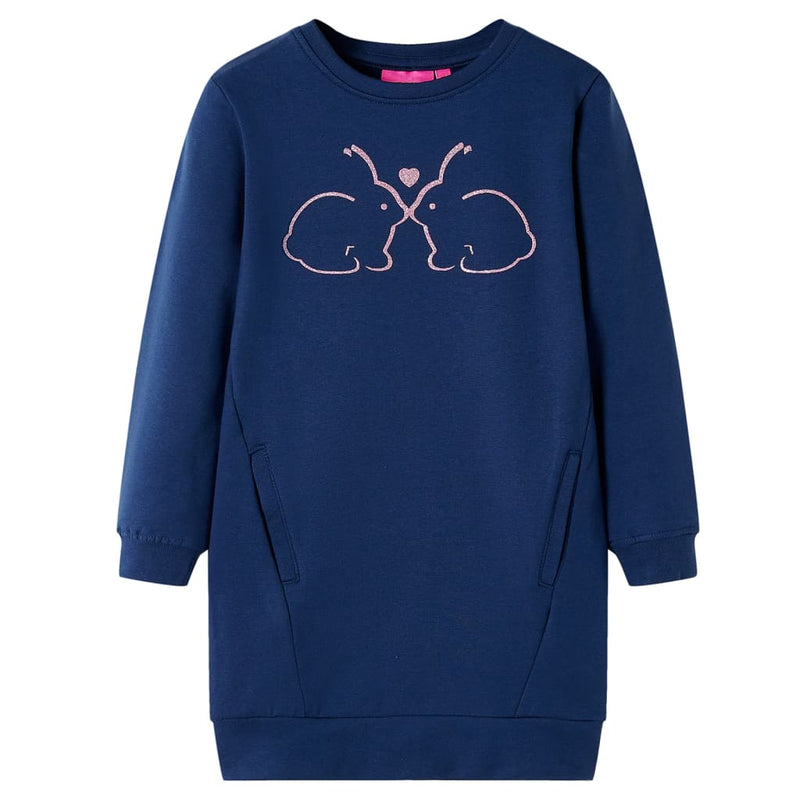 Load image into Gallery viewer, Vidaxl kinderjurk 116 marineblauw