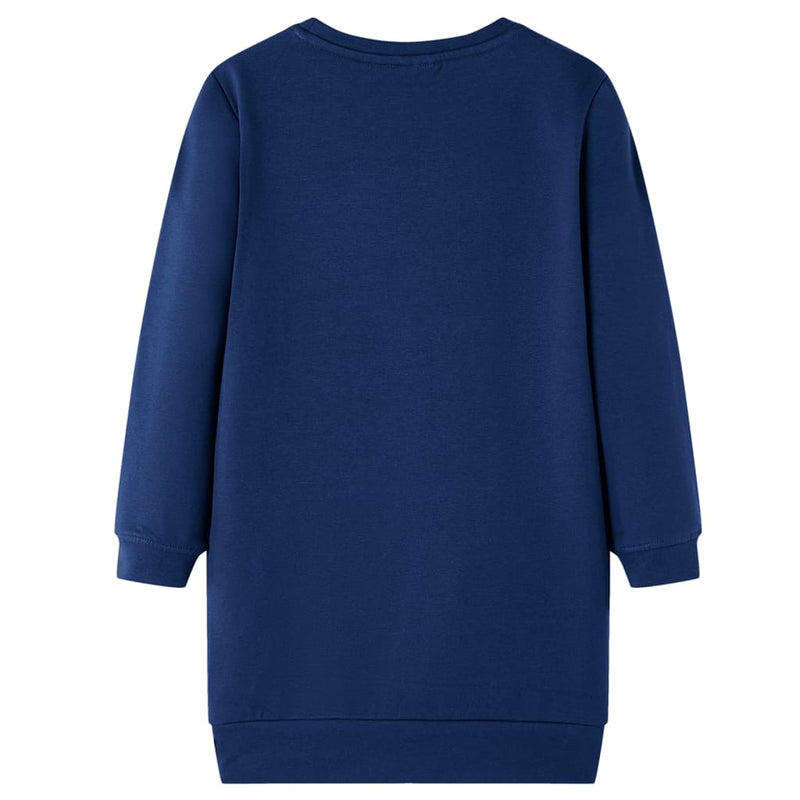 Load image into Gallery viewer, VidaXL Kinderjurk 128 marineblauw
