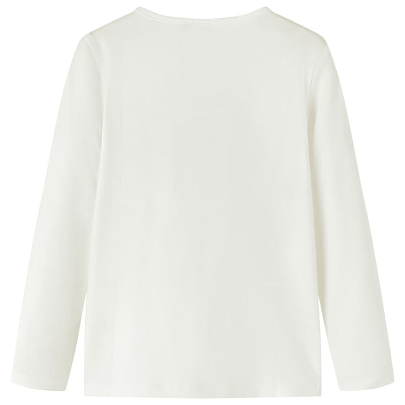 Load image into Gallery viewer, VidaXL Kindershirt met lange mouwen 128 ecru