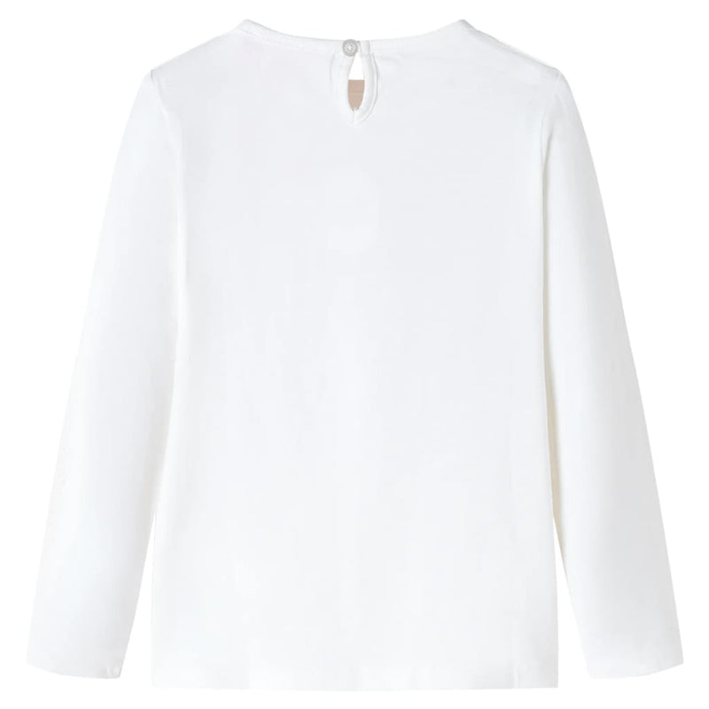 Load image into Gallery viewer, VidaXL Kindershirt met lange mouwen 104 ecru