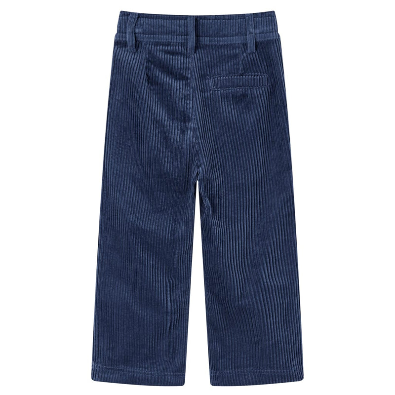 Load image into Gallery viewer, Vidaxl kinderbroek 116 ribfluweel marineblauw