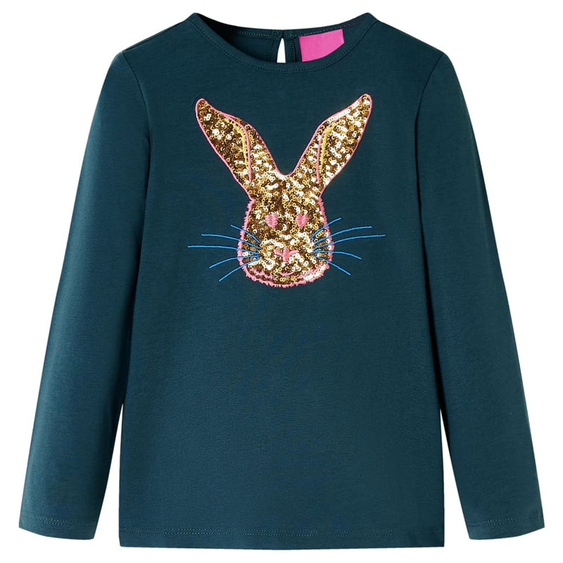 Load image into Gallery viewer, Vidaxl kindershirt met lange mouwen 128 donkergroen