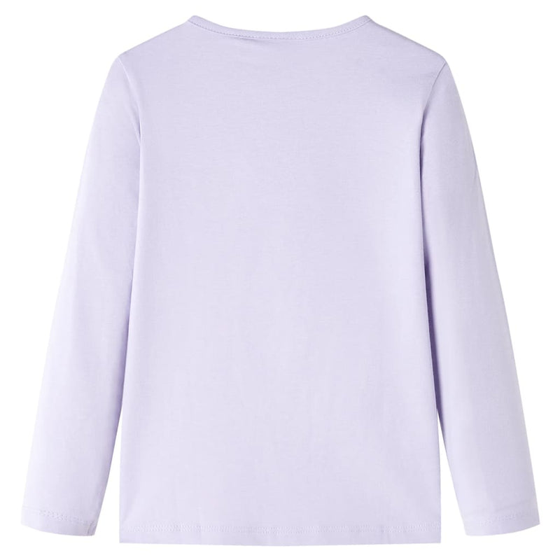 Load image into Gallery viewer, VidaXL Kindershirt met lange mouwen 128 lichtlila