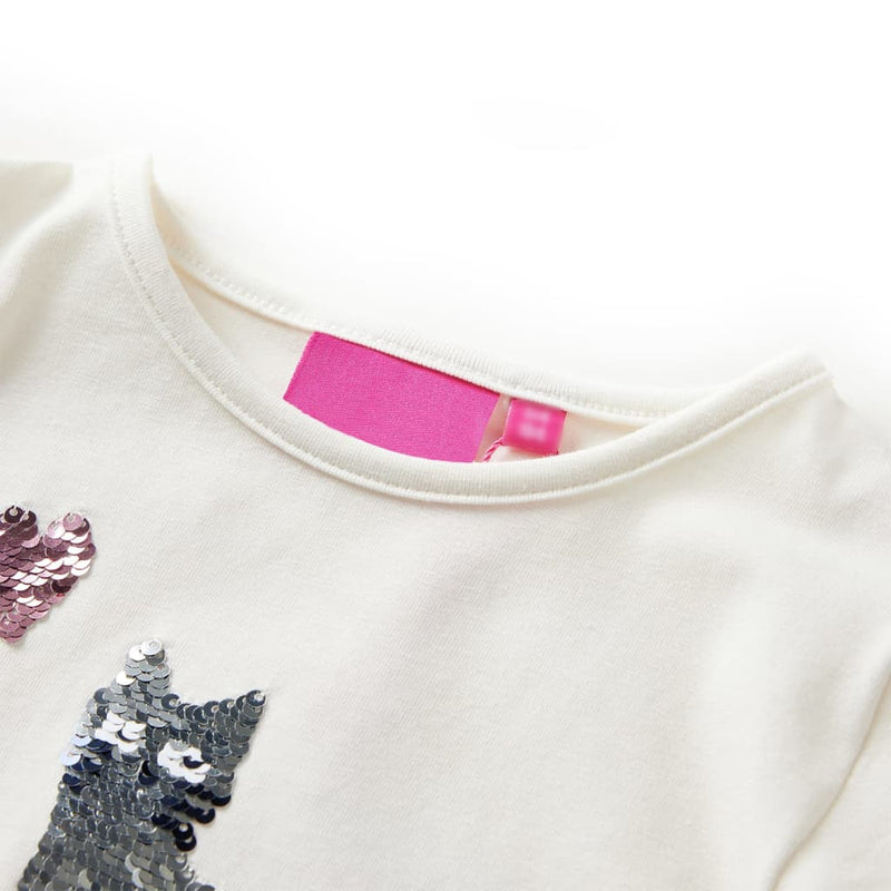 Load image into Gallery viewer, Vidaxl kindershirt met lange mouwen 116 ecru