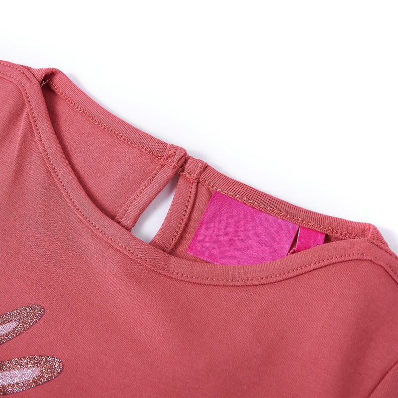 Load image into Gallery viewer, Vidaxl kindershirt met lange mouwen 128 oudroze