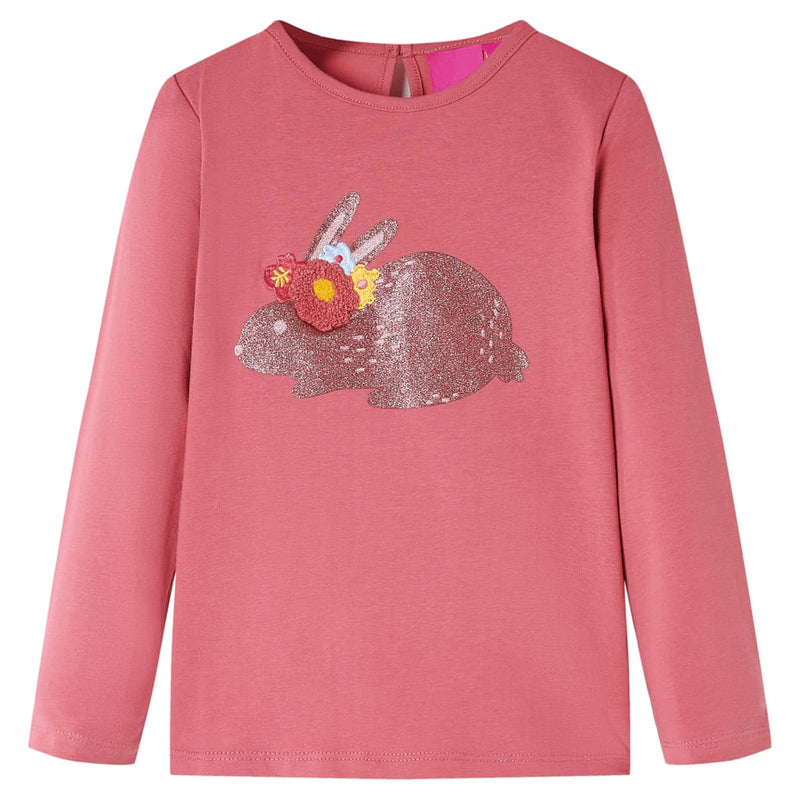 Load image into Gallery viewer, Vidaxl kindershirt met lange mouwen 140 oudroze