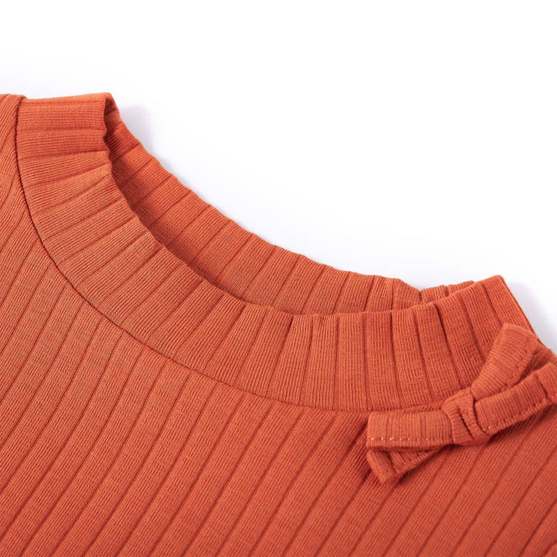 Load image into Gallery viewer, Vidaxl kindershirt met lange mouwen 104 oranjebruin