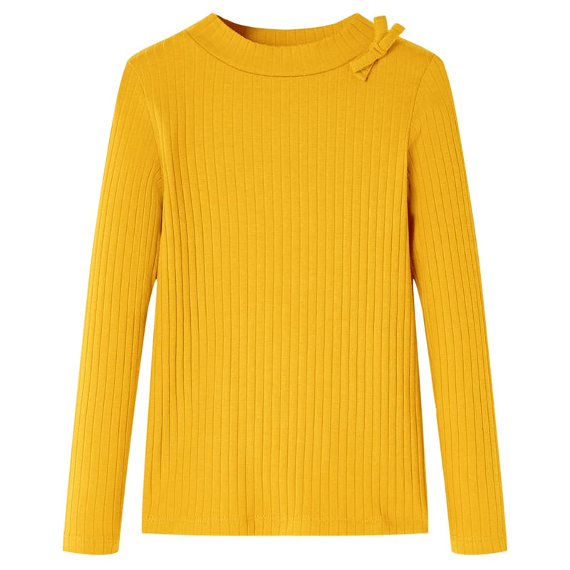 Load image into Gallery viewer, Vidaxl kindershirt met lange mouwen 104 okerkleurig