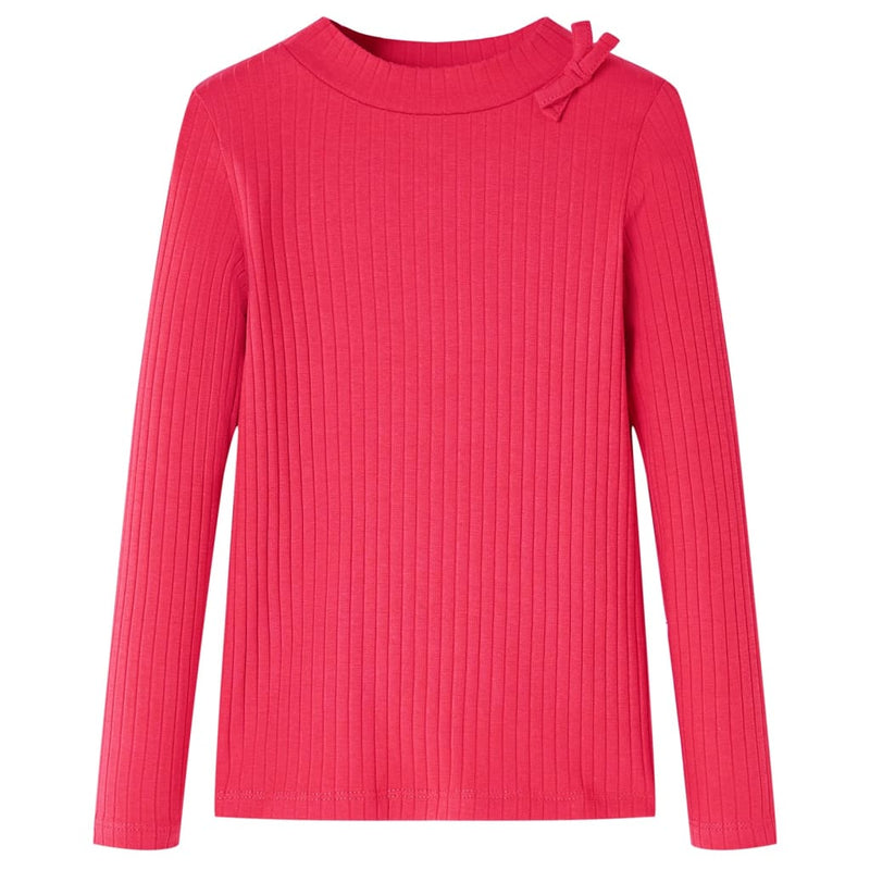 Load image into Gallery viewer, Vidaxl kindershirt met lange mouwen 128 felroze
