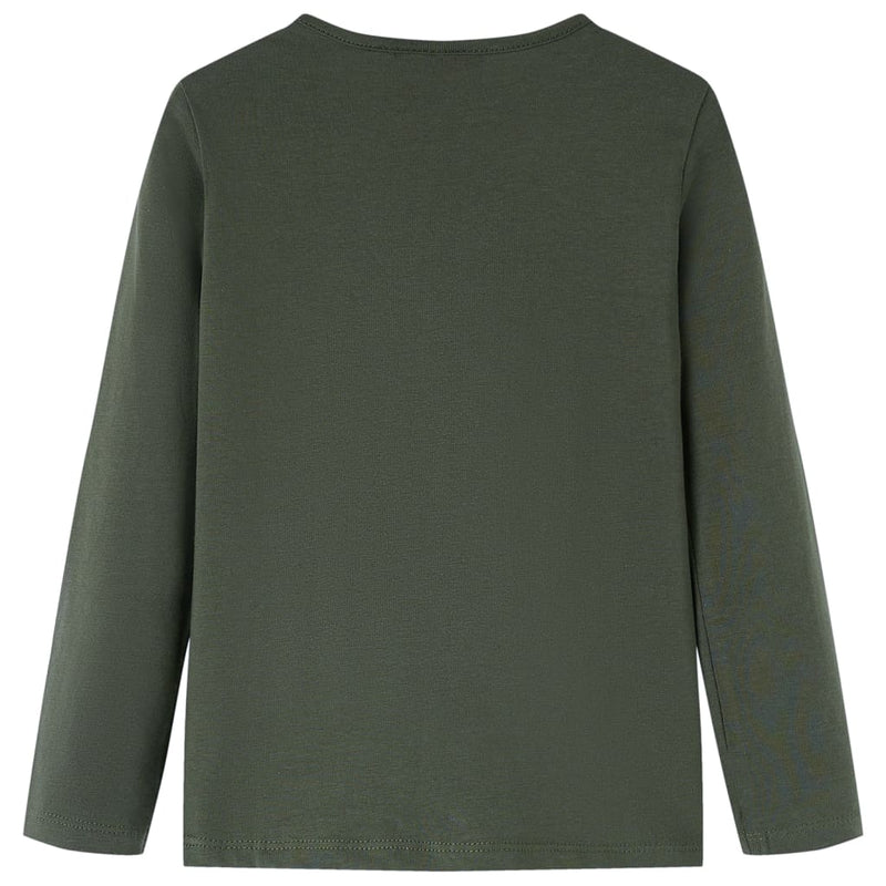 Load image into Gallery viewer, Vidaxl kindershirt met lange mouwen 104 kakikleurig