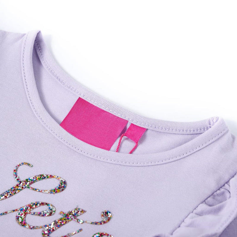 Load image into Gallery viewer, VidaXL Kindershirt met lange mouwen 92 lichtlila