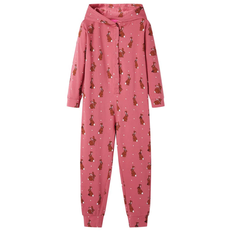 Load image into Gallery viewer, Vidaxl kinderonesie met capuchon 92 oudroze