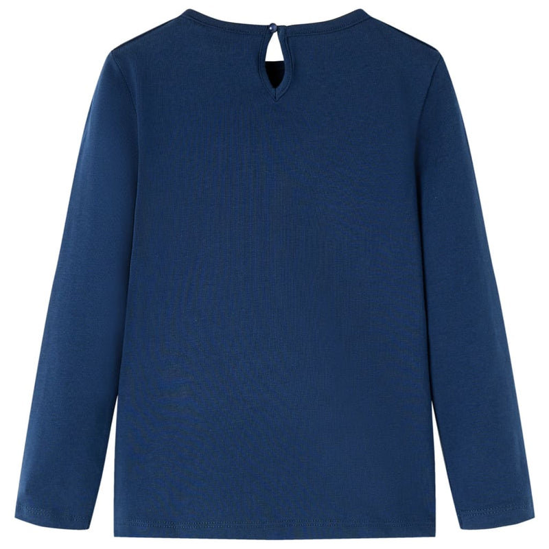 Load image into Gallery viewer, Vidaxl kindershirt met lange mouwen 92 marineblauw