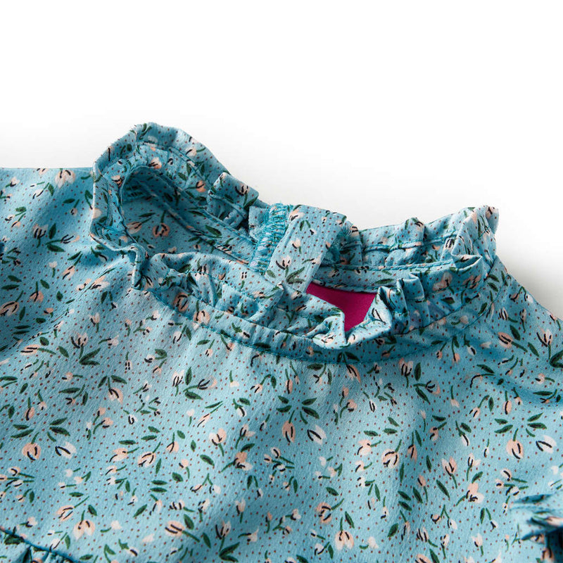 Load image into Gallery viewer, VidaXL Kinderjurk met lange mouwen 128 blauw