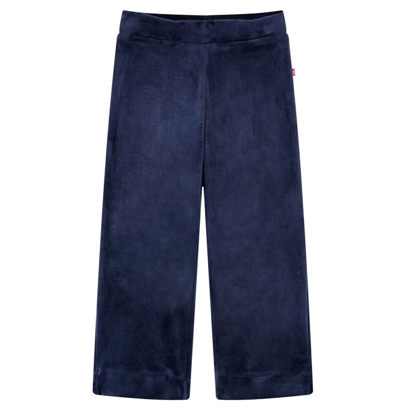 Load image into Gallery viewer, Vidaxl kinderbroek fluweel 92 donkerblauw