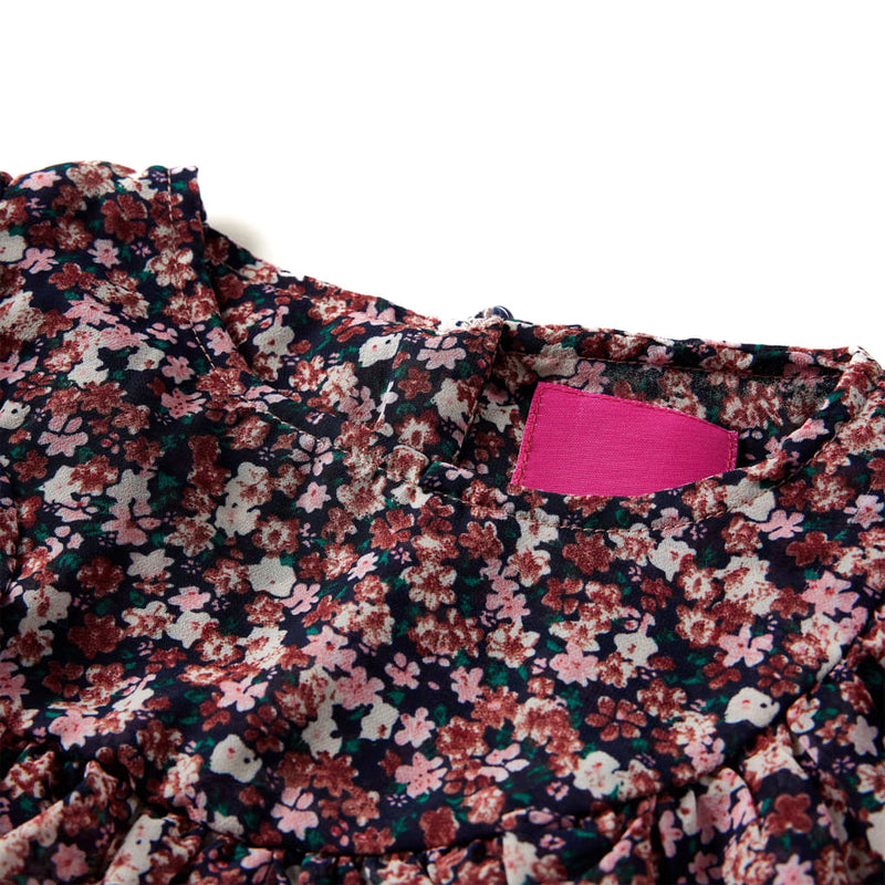 Afbeelding laden in galerijviewer, Vidaxl kindershirt met lange mouwen 128 donkerroze