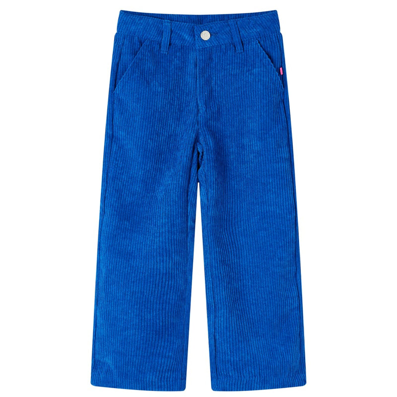 Load image into Gallery viewer, Vidaxl kinderbroek 116 ribfluweel kobaltblauw